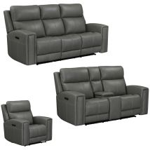 Liberty Furniture 7021LG-UPH-SOLOREC Liberty Furniture 7021LG-UPH-SOLOREC Camden - Sofa With Loveseat & Recliner - Aline Light Gray
