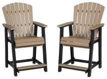 Ashley Furniture P211-124 Fairen Trail - Barstool (Set of 2) - Black / Driftwood