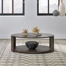 Liberty Furniture 145-OT1010 City View - Oval Cocktail Table - Coffee Bean
