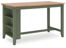 Signature Design by Ashley® D401-13 Gesthaven - Natural / Green - Rectangular Dining Room Counter Table