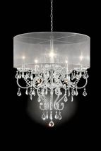 Furniture of America L9720H Rigel - Ceiling Lamp - Silver