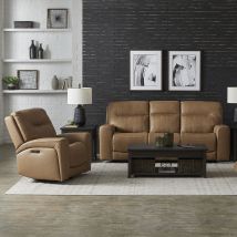 Liberty Furniture 7009BU-UPH-SOREC Bennett - Sofa & Recliner - Butternut Leather