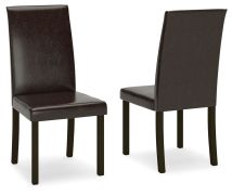 Ashley Furniture D250-02 Ashley Furniture D250-02 Kimonte - Dining UPH Side Chair (Set of 2) - Dark Brown
