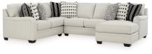 Signature Design by Ashley® 39702S4 Huntsworth - Dove Gray - 4-Piece Sectional With Raf Corner Chaise