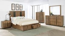 Coaster Fine Furniture 224900Q-S5 Terrace - 5 Piece Queen Bedroom Set - Ash Brown