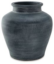 Ashley Furniture A2000629 Meadie - Vase - 12.5" - Distressed Blue
