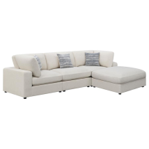 CoasterEssence 551321-SETB Serene - 4 Piece Upholstered Modular Sectional Sofa - Beige
