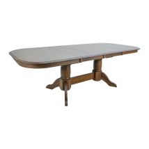 Intercon CL-TA-4296-WCT-C Colonial Oak - Trestle Table - Weathered Chestnut
