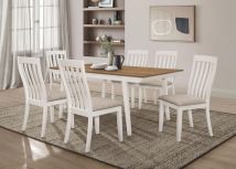 Coaster Fine Furniture 122301-S7 Nogales - 7 Piece Rectangular Dining Table Set - Off White