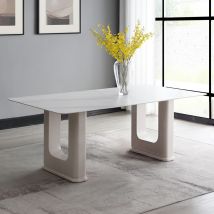 ACME DN02705 Kalam - Dining Table - Ceramic Top & Beige Finish