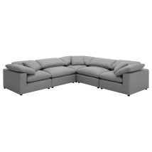 Coaster Fine Furniture 551754-SETB Raleigh - 5 Piece Boucle Upholstered Modular Sectional - Gray