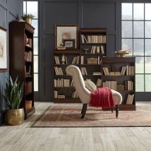 Liberty Furniture 273-HOJ-SBW Brayton Manor - 4 Piece Stepped Bookcase Wall Set - Cognac