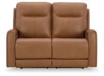Signature Design by Ashley® U9370414 Tryanny - Butterscotch - Power Reclining Loveseat/ Adj Headrest