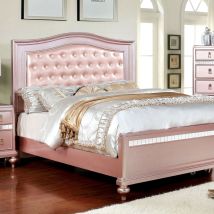 Furniture of America CM7171RG-T-BED Ariston - Twin Bed - Rose Gold