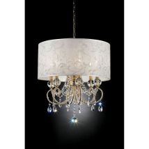 Furniture of America L9155H Deborah - Ceiling Lamp - Gold
