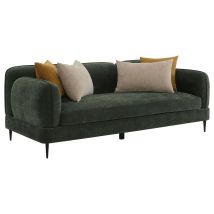 Coaster Fine Furniture 509131 Jade - Chenille Upholstered Modern Track Arm Sofa - Green