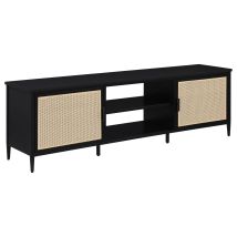 Coaster Fine Furniture 710034 Amherst - 70" 2-Door Metal TV Stand Media Console - Black