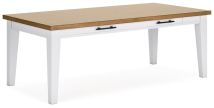 Signature Design by Ashley® D844-25 Ashbryn - White / Natural - Rectangular Dining Room Table