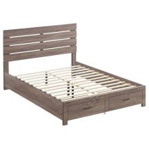 CoasterEveryday 207040KE Brantford - Wood Eastern King Storage Panel Bed - Barrel Oak