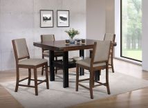 CoasterEveryday 108888-S5 Patterson - 5 Piece Counter Height Dining Set - Mango Oak