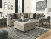Ashley Furniture 56103/55/49/11 Ashley Furniture 56103/55/49/11 Bovarian - 3 Pc. - Right Arm Facing Sofa with Corner Wedge 2 Pc Sectional, Ottoman - Stone