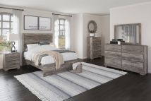 Ashley Furniture B2587/31/36/55/86 Ashley Furniture B2587/31/36/55/86 Ralinksi - 4 Pc. - Dresser, Mirror, Full Panel Bed - Gray