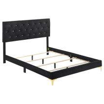 CoasterEveryday 224451KW Kendall - Upholstered California King Panel Bed - Black