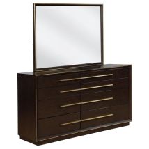CoasterElevations 223263M Durango - 8-Drawer Dresser With Mirror - Smoked Peppercorn