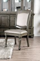 Furniture of America CM3350GY-SC-2PK Alpena - Side Chair (Set of 2) - Gray / Silver