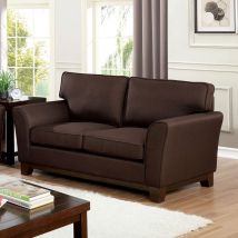 Furniture of America CM6954BR-LV Caldicot - Loveseat - Brown