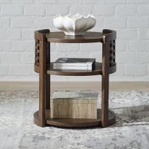 Liberty Furniture 369-OT1021 Liberty Furniture 369-OT1021 Warren Park - Round Chairside Table - Coffee Brown