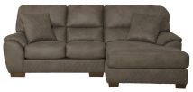 Jackson 4043/46/76-19 Jackson 4043/46/76-19 Royce - 2 Piece Sofa Chaise (LSF Loveseat / RSF Chaise) - Brown