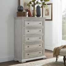 Liberty Furniture 361W-BR41 Big Valley - 5 Drawer Chest - Whitestone