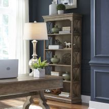 Liberty Furniture 412-HO201 Simply Elegant - Bookcase - Heathered Taupe