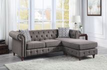 ACME LV00499 Waldina - Sectional Sofa - Brown Fabric
