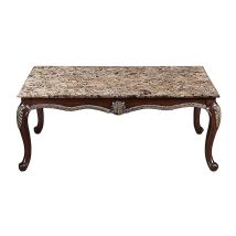 New Classic T1754-10 Maximus - Marble Cocktail Table - Dark Brown