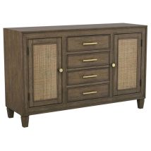 Coaster Fine Furniture 108315 Matisse - 4-Drawer Sideboard Buffet Cabinet - Dark Brown