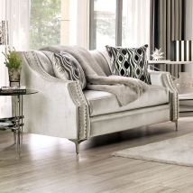 Furniture of America SM2686-LV Elicia - Loveseat - Silver
