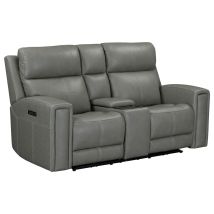 Liberty Furniture 7021LG-23P Camden - Loveseat With Console P3 & ZW - Aline Light Gray