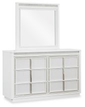 Ashley Furniture B822B1 Chalanna - Dresser And Mirror - White