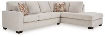 Ashley Furniture 24305S2 Ashley Furniture 24305S2 Aviemore - 2-Piece Sectional With Raf Corner Chaise - Stone