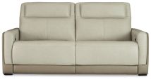Signature Design by Ashley® U3070547 Battleville - Almond - 2 Seat Pwr Rec Sofa Adj Hdrest