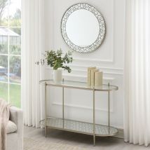 ACME LV02757 Zaba - Sofa Table - Pearl Silver