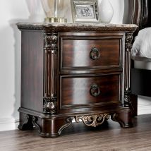 Furniture of America CM7311N Menodora - Nightstand - Brown Cherry