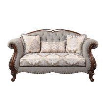 ACME 55366 Miyeon - Loveseat - Fabric & Cherry