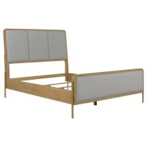 CoasterElevations 224301KE Arini - Upholstered Eastern King Panel Bed Sand - Wash And Gray