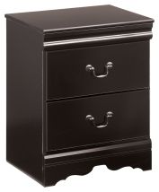 Ashley Furniture B128-92 Huey Vineyard - Two Drawer Night Stand - Black