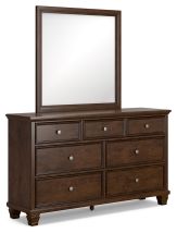 Ashley Furniture B685B1 Danabrin - Dresser And Mirror - Brown