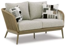 Signature Design by Ashley® P390-835 Swiss Valley - Beige - Loveseat W/Cushion
