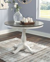 Signature Design by Ashley® D287/15T/15B Nelling - White / Brown / Beige- Dining Room Table